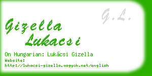 gizella lukacsi business card